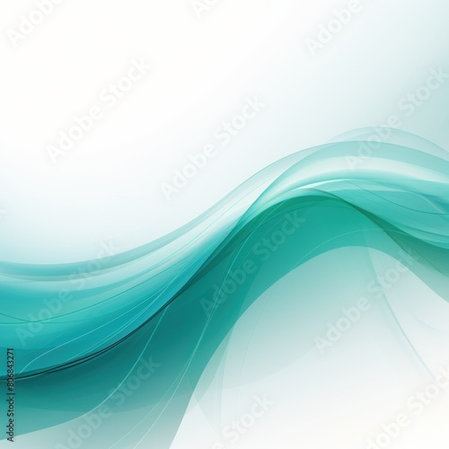 Teal ecology abstract vector background natural flow energy concept backdrop wave design promoting sustainability and organic harmony blank copyspace 