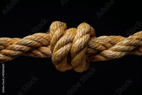 Ropes from an old sailing boat, close-up.. Beautiful simple AI generated image in 4K, unique.