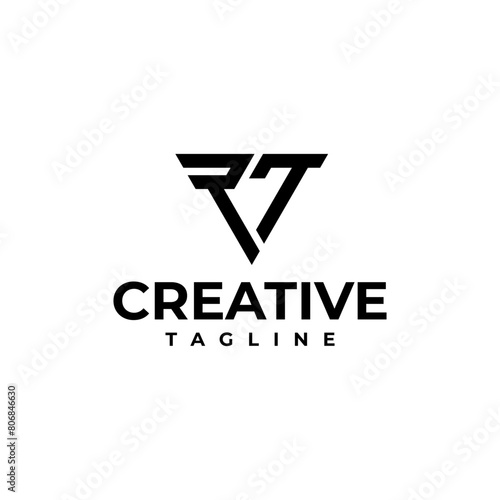 rt logo,rt lettermark logo,sports logo,business logo,technology logo,