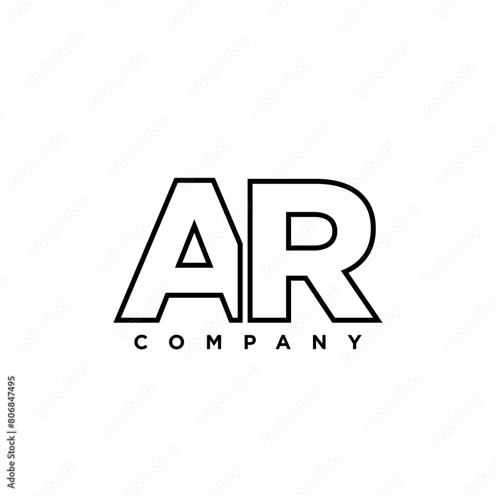 Letter A and R, AR logo design template. Minimal monogram initial based logotype. Letter A and R, AR logo design template. Minimal monogram initial based logotype.