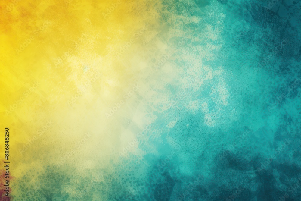 Teal white yellow template empty space color gradient rough abstract background shine bright light and glow grainy noise grungy texture blank 