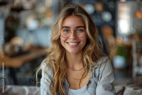 a freckled Caucasian Teenager Woman beauty set against a seamless solid backdrop, embodying a timeless allure and natural elegance.