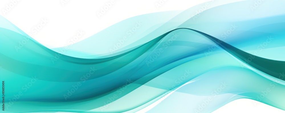 Turquoise ecology abstract vector background natural flow energy concept backdrop wave design promoting sustainability and organic harmony blank 