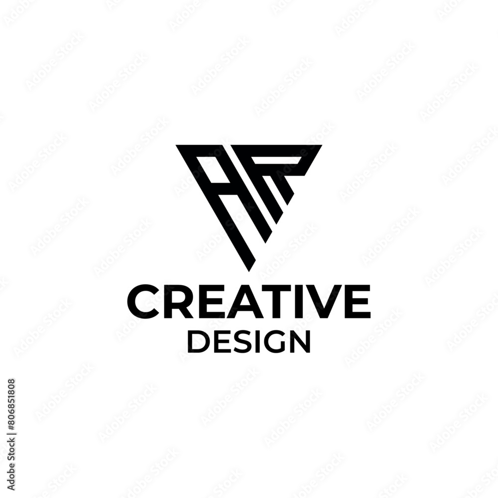 Obraz premium ar letter mark logo,ar sports logo,Ar geometric logo,AR logo,logo, business logo,company logo,