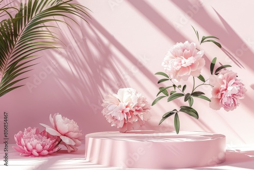 A close-up view of daisy flowers with a blurred background and copy space. Beautiful simple AI generated image in 4K, unique.