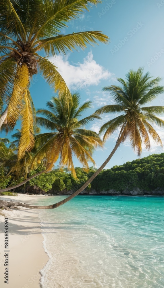 Obraz premium palm trees on the beach