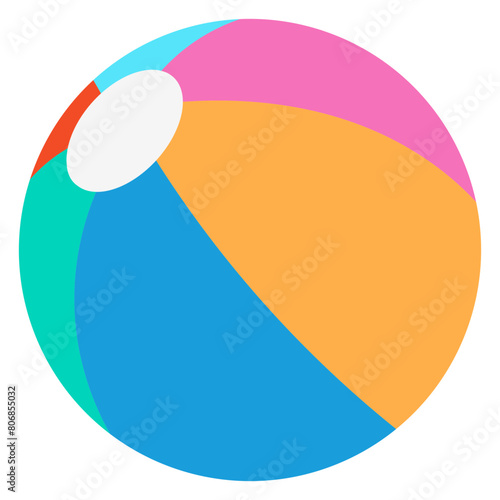 colorful beach ball illustration