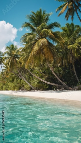 palm trees on the beach