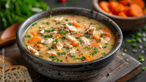 Home-made chicken soup