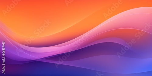 Violet orange wave template empty space rough grainy noise grungy texture color gradient rough abstract background shine bright light and glow