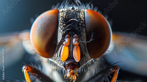 Incredibly Detailed Macro Shot of a Tsetse Fly's Intricate and Fascinating Facial Features © TEERAWAT