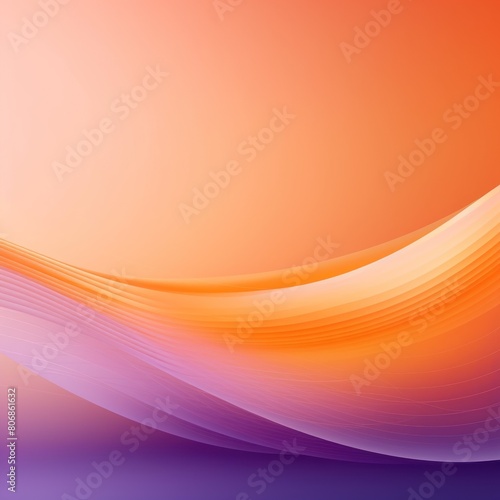 Violet orange wave template empty space rough grainy noise grungy texture color gradient rough abstract background shine bright light and glow 