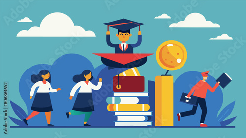 A culture that stigmatizes debt may discourage students from taking on student loans leading them to seek out other forms of funding for their. Vector illustration