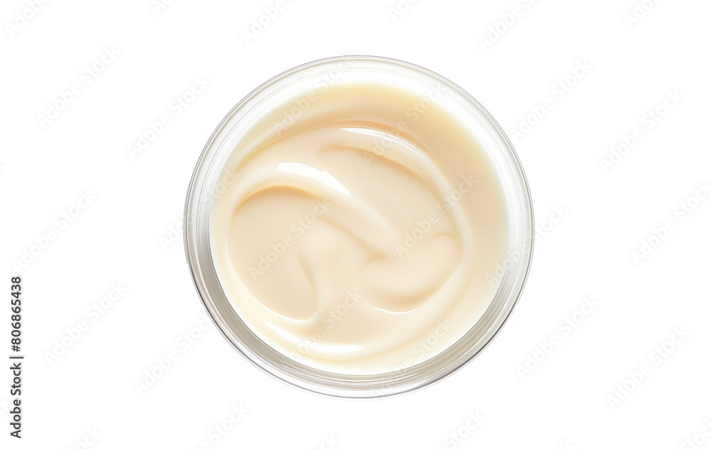 petri dish with cream smear sample on a transparent background petri dish with cream smear sample on a transparent background