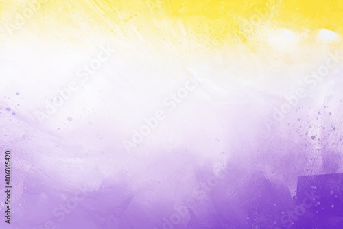 Violet white yellow template empty space color gradient rough abstract background shine bright light and glow grainy noise grungy texture blank