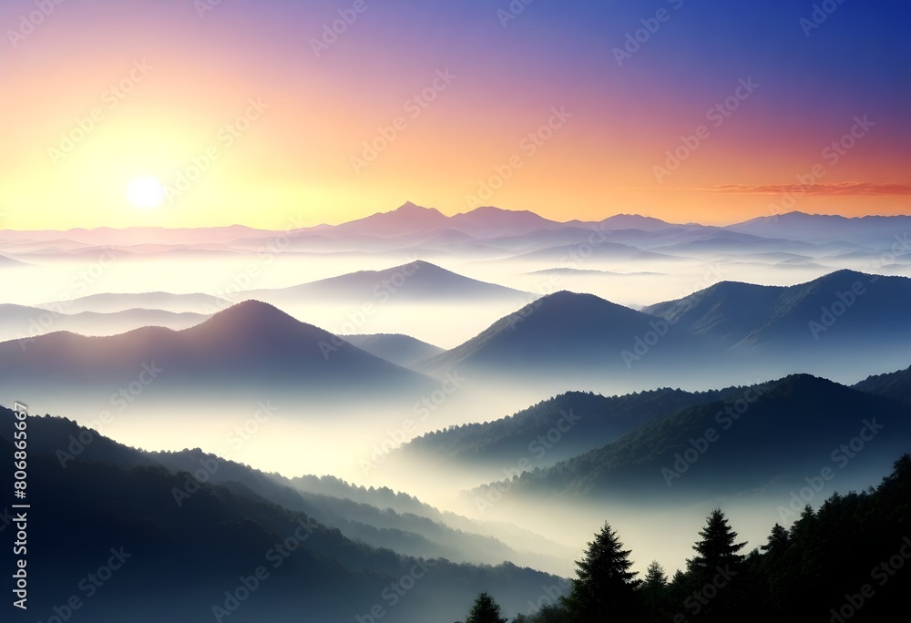 Invigorating-Morning-Sunrise-Over-A-Misty-Mountain (28)