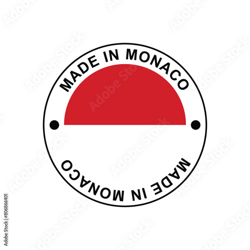 Free Download Made in Monaco Stamp Vector template on white background - GFXLoad