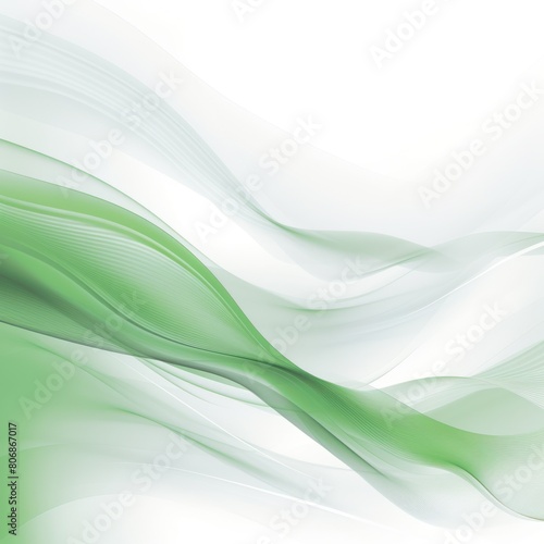 White ecology abstract vector background natural flow energy concept backdrop wave design promoting sustainability and organic harmony blank 