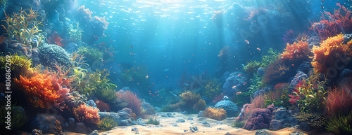 Underwater Seabed Landscape