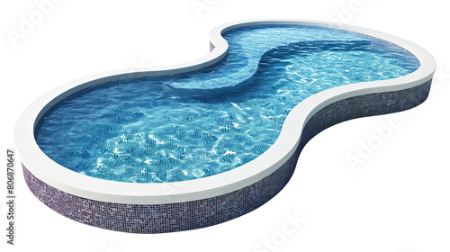 Swimming pool isolated on transparent background, clipping path © Vector Nazmul