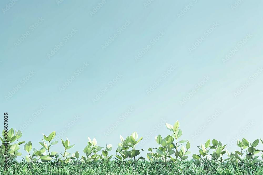 Spring Awakening: Fresh Green Grass Mockup along the Urban Utopia Spring Awakening: Fresh Green Grass Mockup along the Urban Utopia