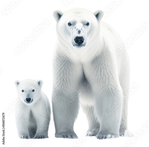 PNG Polar bear wildlife mammal animal.