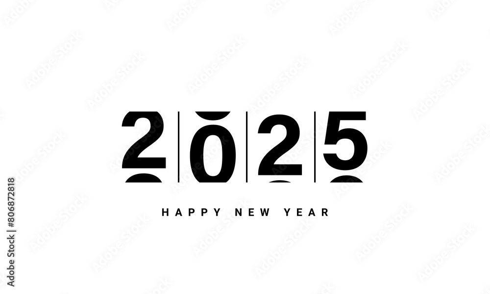 2025 Happy New Year greeting card design 2025 Happy New Year greeting card design