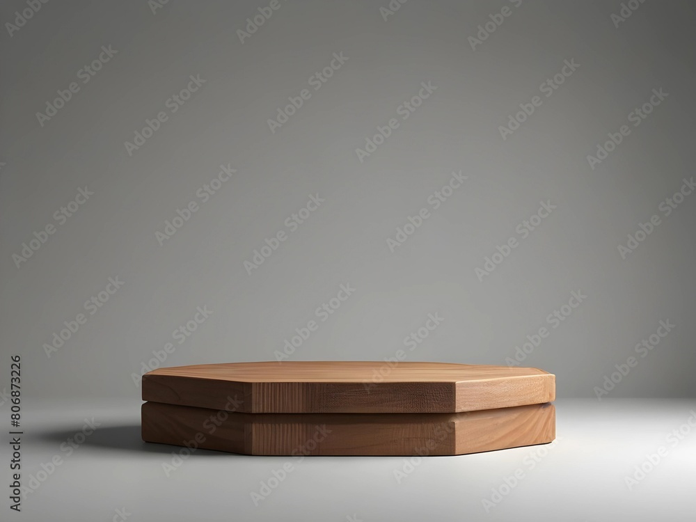 wooden podium for product advertisement isolated on white background wooden podium for product advertisement isolated on white background