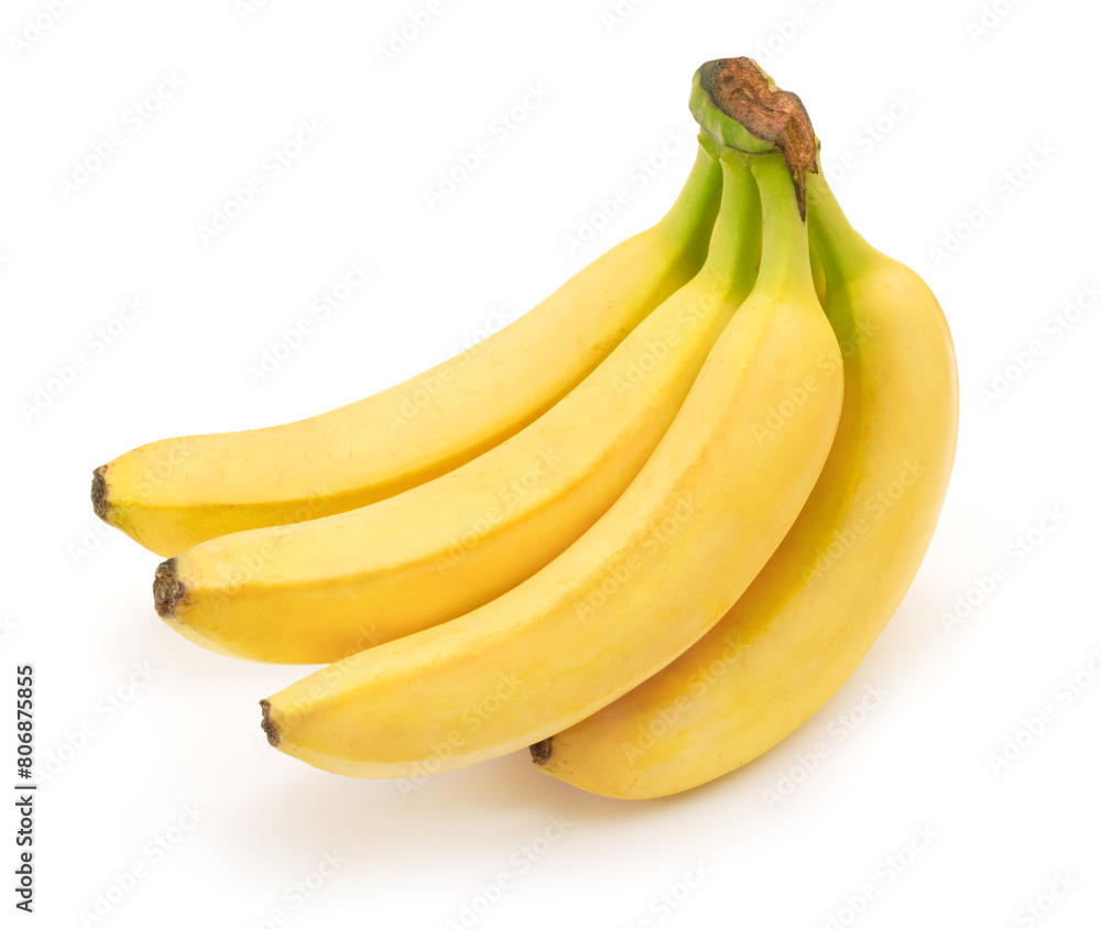 bunch of bananas on white background bunch of bananas on white background