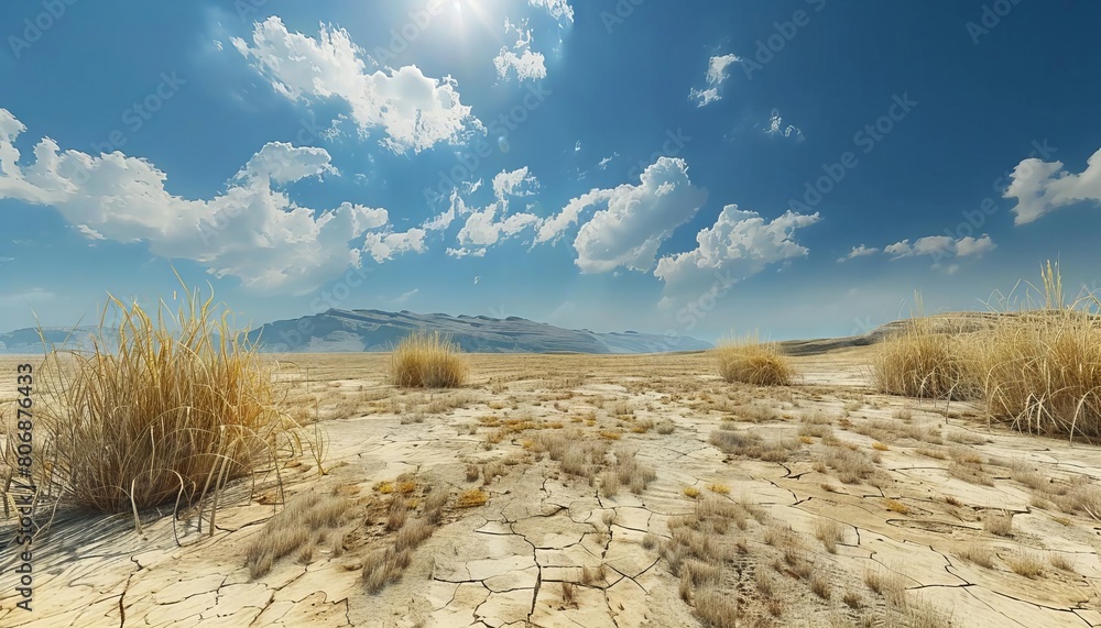 Virtual reality 3D environment showing drought progression, interactive climate tipping point timer
