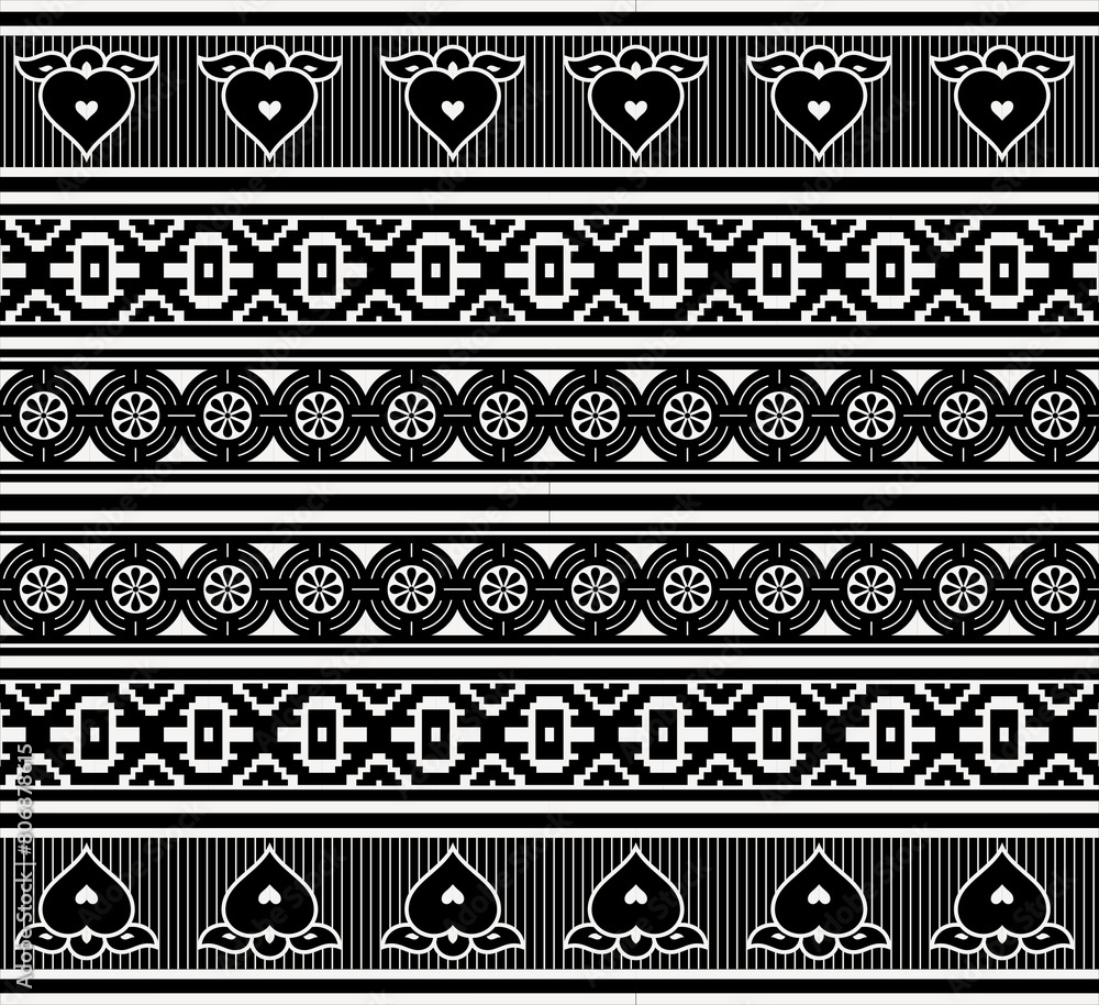 black and white geometrical border design. black and white geometrical border design.