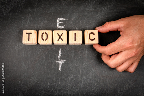 Принти на полотні TOXIC and EXIT