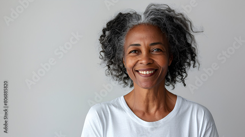 Portrait of Smiling Proud Handsome African American Senior Man  Happy Elderly Person Looking at Camera with Confidence  Generative Ai  
