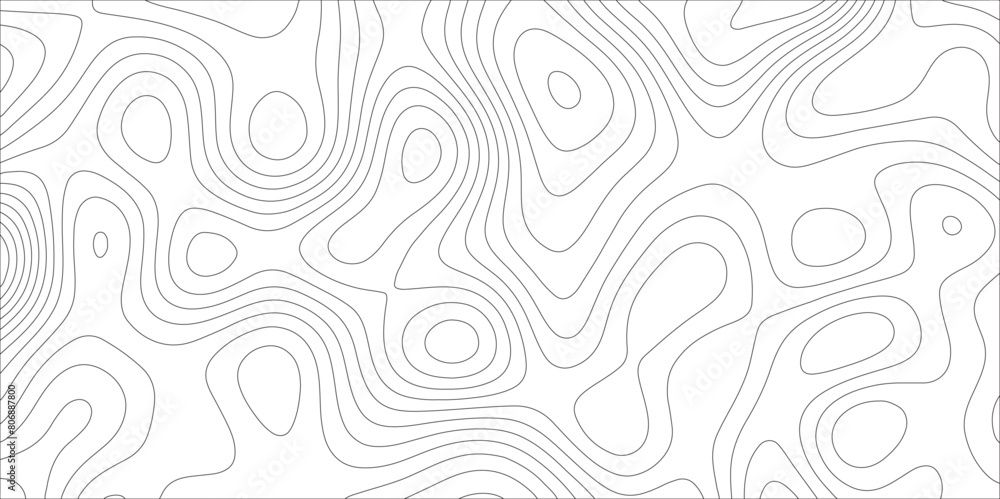 Ocean topographic line map with curvy wave isolines vector illustration. Abstract topographic contours map background, Vector contour topographic map. Cartography texture abstract banner use.. Ocean topographic line map with curvy wave isolines vector illustration. Abstract topographic contours map background, Vector contour topographic map. Cartography texture abstract banner use..