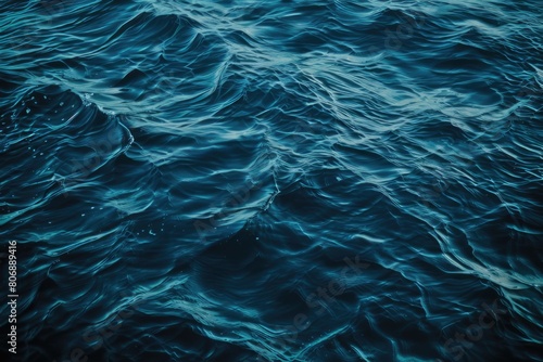 a view of an dark sea waves © ArtistUsman