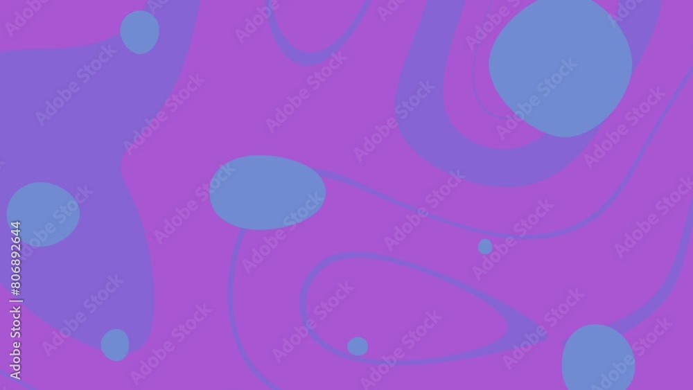 Purple background with blue dots and swirls, simple shapes, flat design style, minimalistic Purple background with blue dots and swirls, simple shapes, flat design style, minimalistic