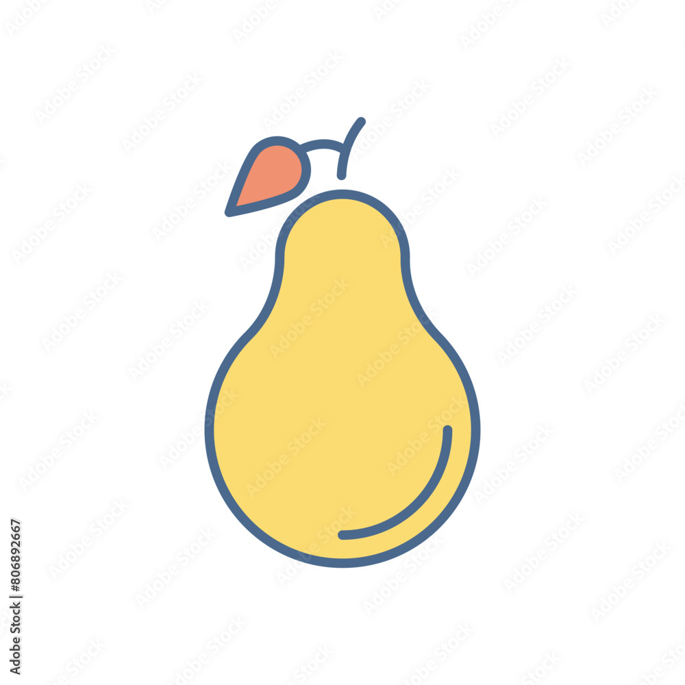 Pear vector icon Pear vector icon