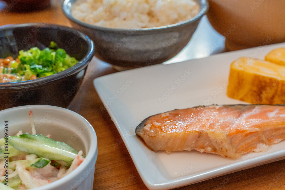 おいしい鮭の朝食 おいしい鮭の朝食
