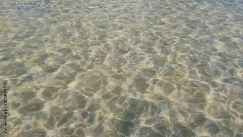 Nobody Sea Background. Ripples on the Water. Summer relax video concept. 