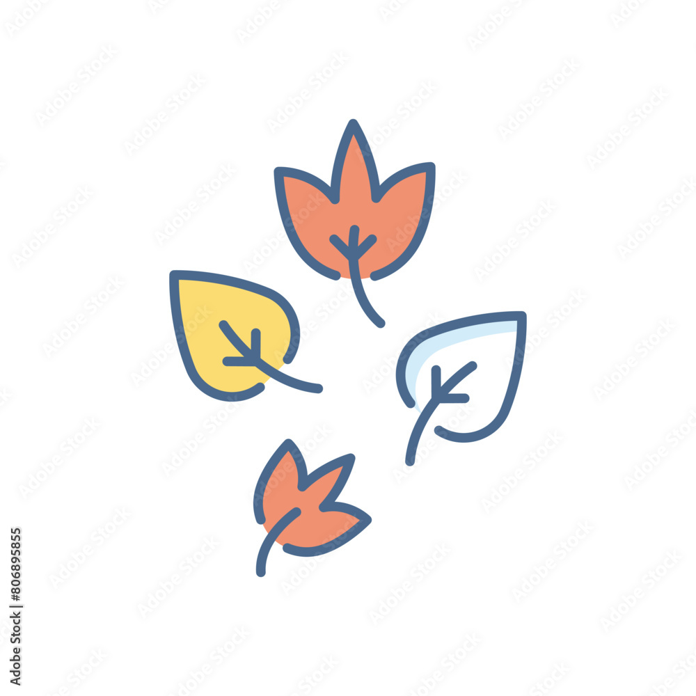 Dry Leaves vector icon Dry Leaves vector icon