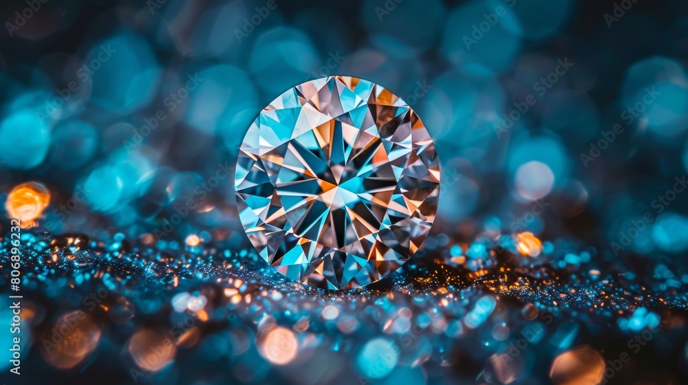 Flawless diamond close up expertly showcased cut, color, and carat weight with mesmerizing sparkle Flawless diamond close up expertly showcased cut, color, and carat weight with mesmerizing sparkle