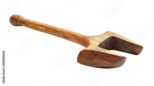 Wooden Ploughshare on transparent background photo