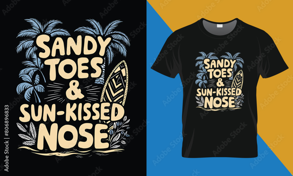 Summer T-shirt Design. Surfing Summer T-shirt Design. Summer T-shirt Design. Surfing Summer T-shirt Design.