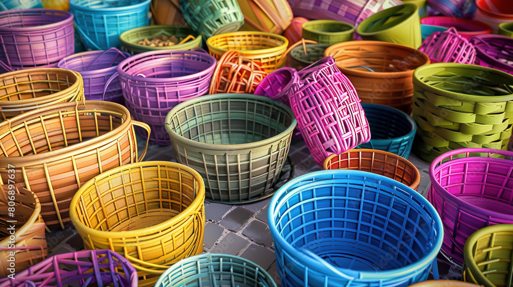 Assorted Empty Easter Baskets Collection Assorted Empty Easter Baskets Collection
