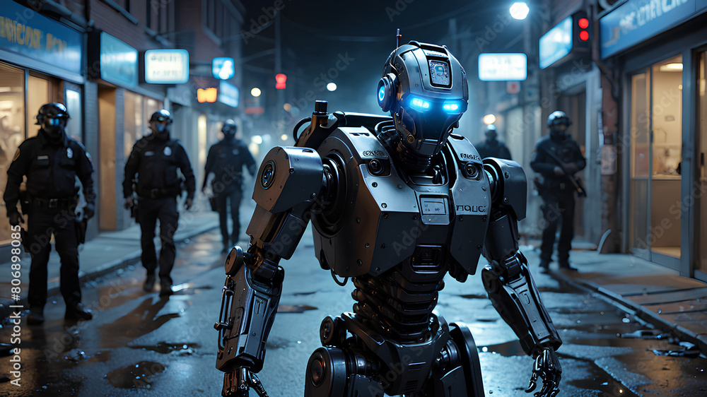 AI image generate for future police AI image generate for future police