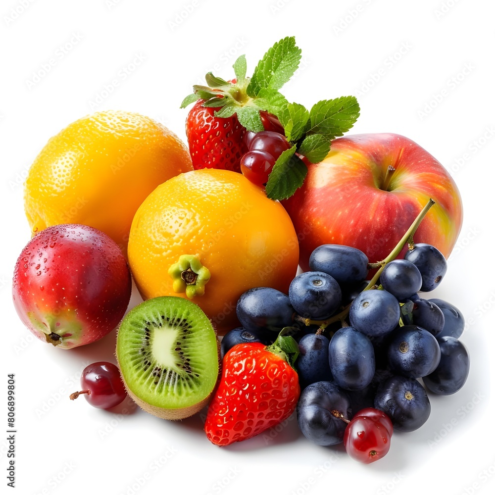Ripe fruits isolated on white background,Four different types of fruits on white background
Ripe fruits isolated on white background,Four different types of fruits on white background