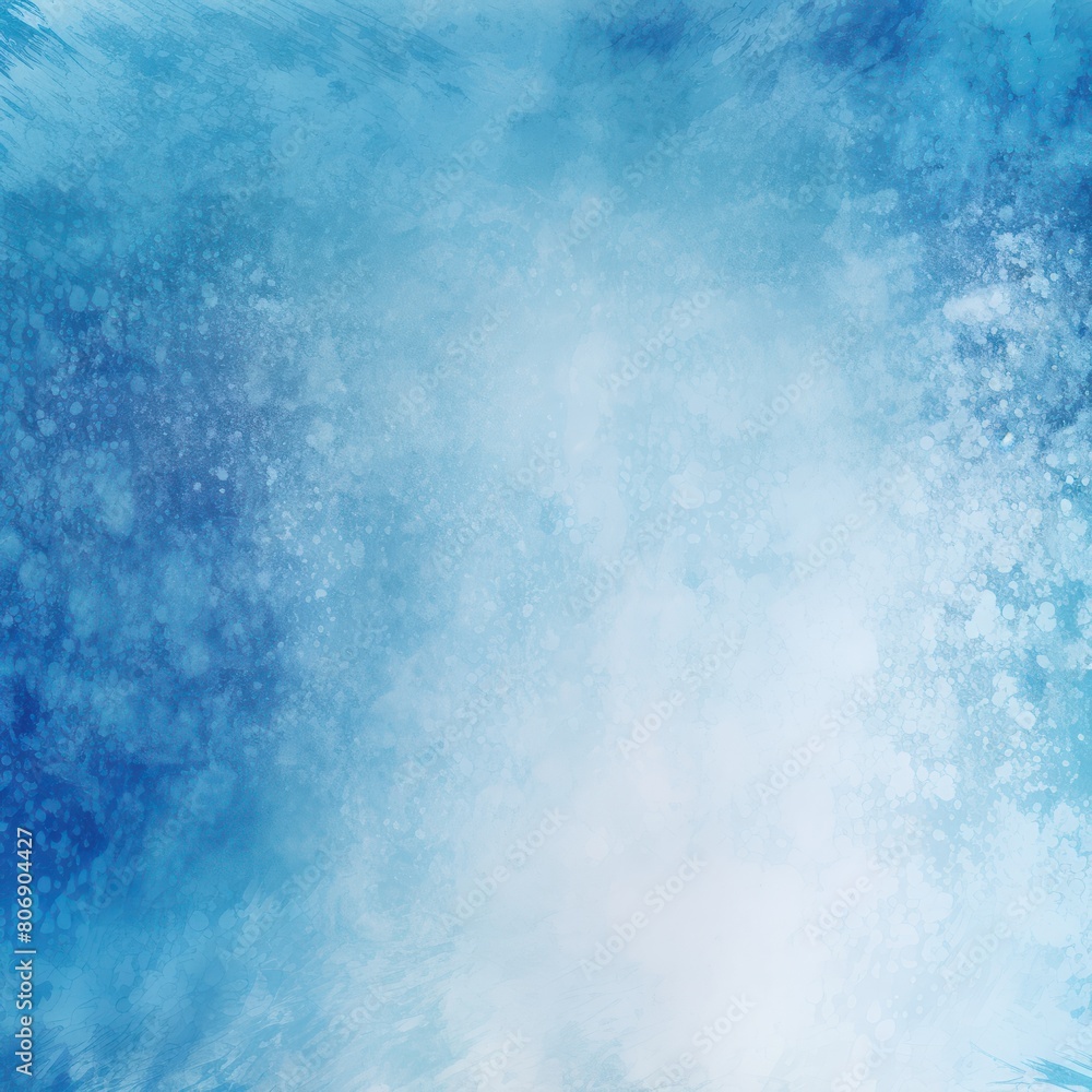 Blue white spray texture color gradient shine bright light and glow rough abstract retro vibe background template grainy noise grungy empty space with copy space