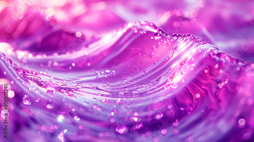Background with abstract purple water waves, creating a sense of fluidity and purity. Suitable for modern concepts and projects. © Margaryta