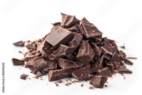 view of an black crushed chocolate