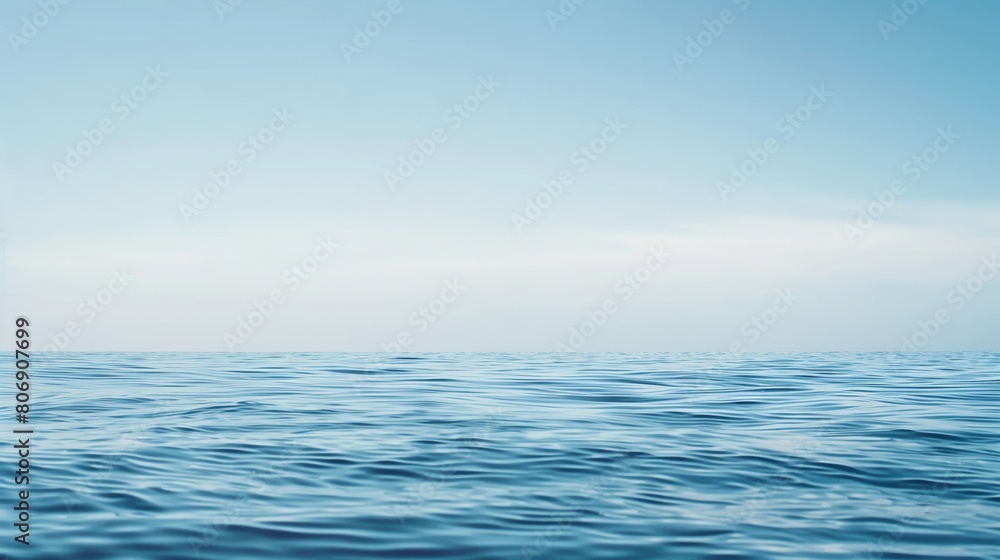 Tranquil Ocean Scene: beautiful sea and Clear Sky